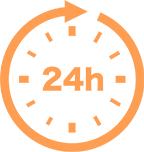 24時間迅速な対応